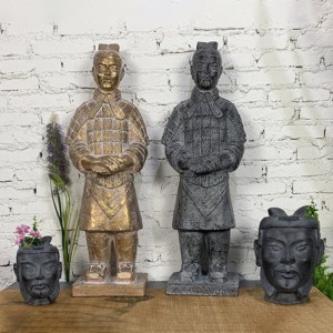 Resin Arts & Crafts Chinese Warrior Style Figurines