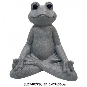 Muhasti dizajni Meditacija Raztezanje Poza Igrivi kipi žabe Vrtovi Terase Notranja dekoracija