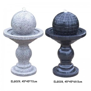 Fiber Resin Sphere Style Garden Fountains Water Features