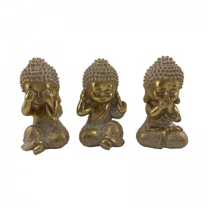 Resin Arts & Crafts Classic Baby-Buddha seeria kujukesed