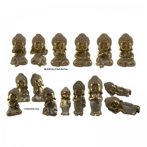 Resina Arts & Crafts Figures clàssiques de la sèrie Baby-Buddha