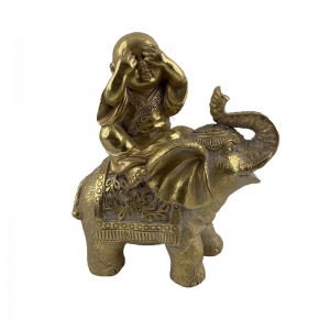 Seni & kerajinan resin Bayi-Buddha dolanan karo Gajah