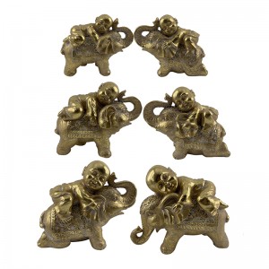 Resin arts & crafts Baby-Buddha dina na elephant 3sizes