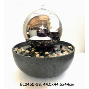Stainless Steel Babak Sphere Style Fountain Fitur Cai
