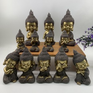 Figuren aus der thailändischen Baby-Buddha-Serie von Resin Arts & Crafts
