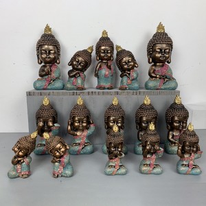 Resin Seni & Kerajinan Thai Baby-Buddha Series Figurines