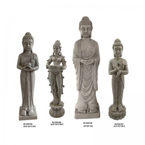Resin Ealain & Ciùird Ìomhaighean Buddha Seasmhach agus Figurines
