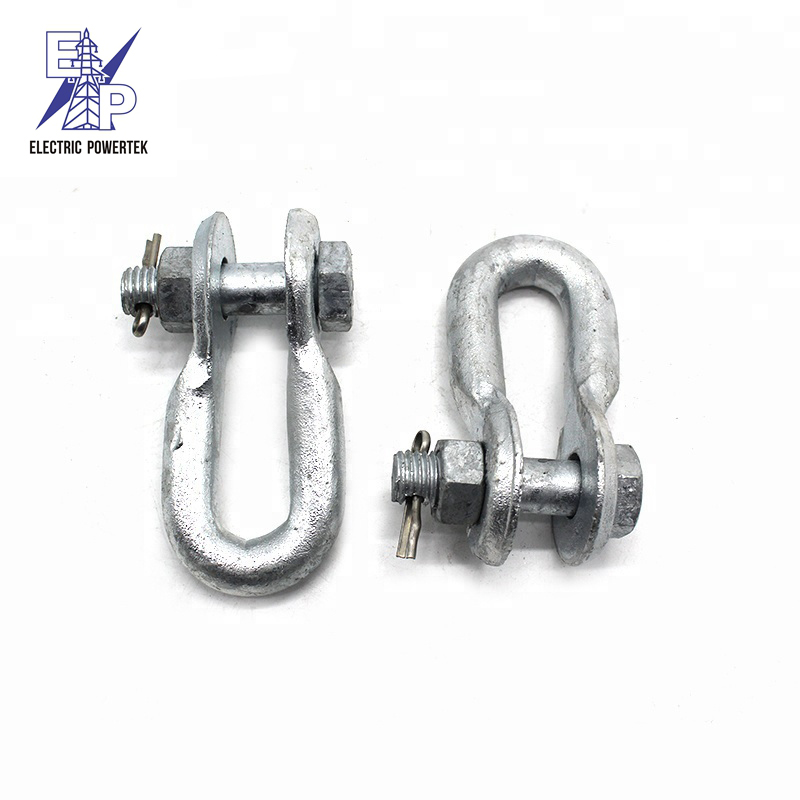 Factory Cheap Hot Pole Line Hardwares - Hot Dip Galvanized U type Shackle – Electric