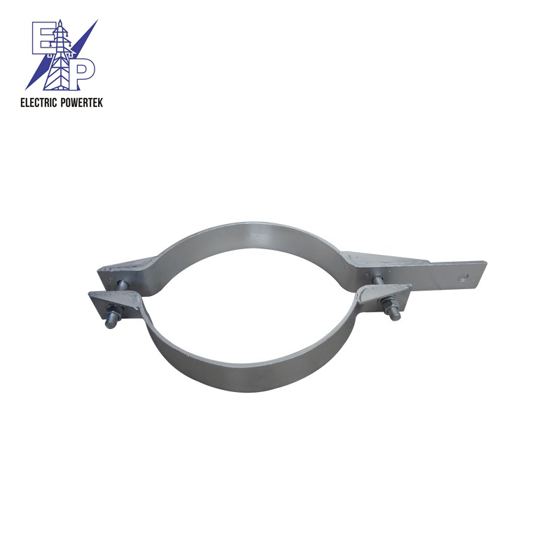 Hot-dip-galvanized-power-fittings-Cable-Hold-Hoop,Pole-Mounting-Clamp-(1)