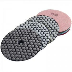3” 4” 5” Dry Polishing Pad for Angle Grinder for Granite Marble Concrete Surface Resin Grinding