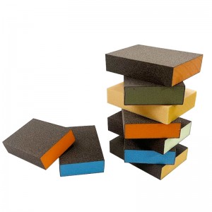 [Copy] 3inch High Density Shaped Sanding Sponge Drywall Trapezoidal Sand Sponge Aluminum Oxide Sanding Sponge Angled