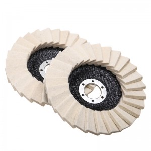Abrasive Wool Felt Flap Disc for Polishing Stainless Steel Polishing Wheel