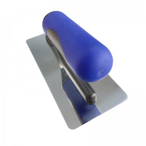 Rubber handle carbon steel trowel