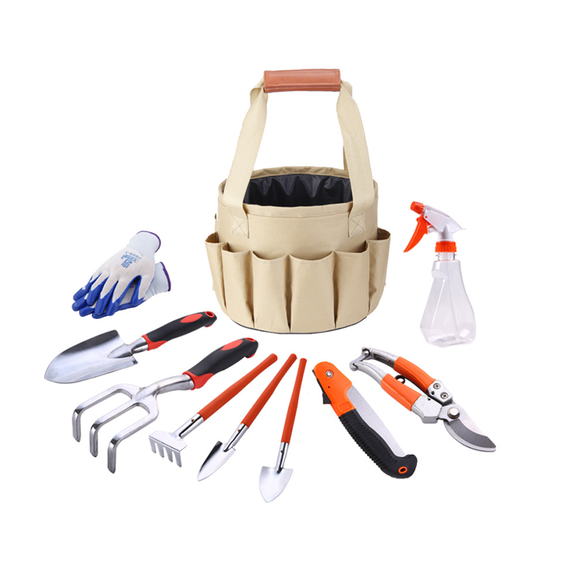 Fixed Competitive Price Wooden Spade - 10PCS Garden Tool Set With Cloth Bag – MACHINERY TOOLS