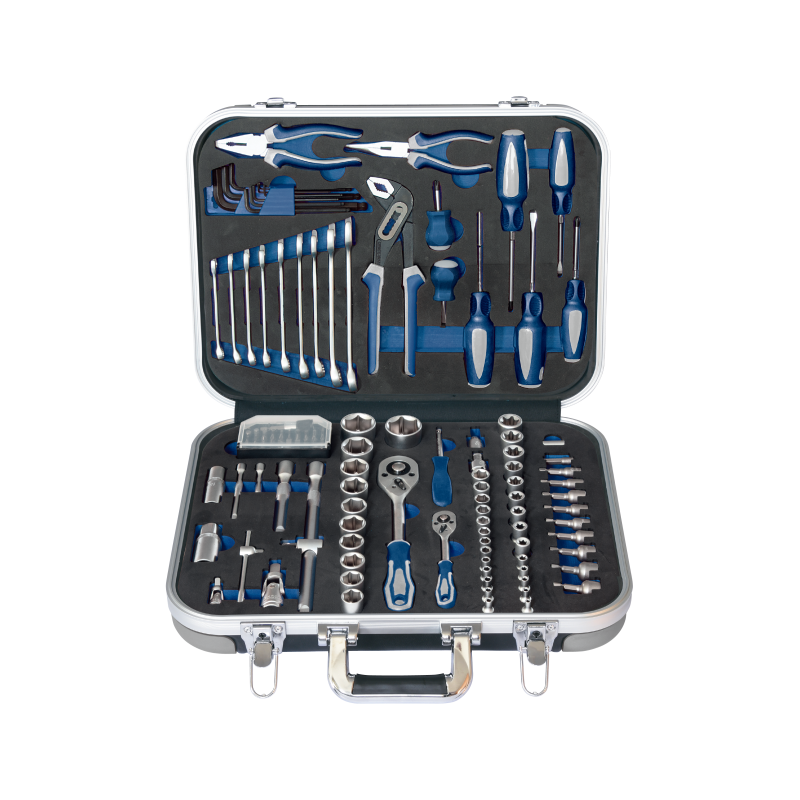Manufactur standard Household Tool Kit - 122PC Blow Aluminum Case Tool Set – MACHINERY TOOLS