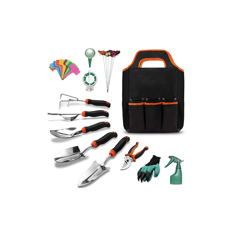 China Supplier Wooden Garden Tool Set - 27PCS Garden Tool Set With Cloth Bag – MACHINERY TOOLS