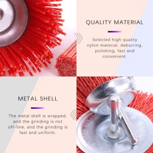 [Copy] 3 Piece Nylon Filament Abrasive Wire Brush Wheel & Cup Brush Set with 1/4 Inch Shank for Removal of Rust