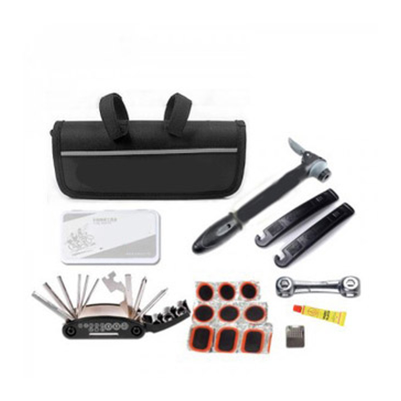 High definition Car Tool Kit Box - 16PCS multifuntion  Bicycle Repair Set in bag – MACHINERY TOOLS