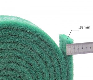 Green Non woven Scouring Pad Roll