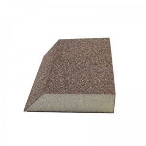 3inch High Density Shaped Sanding Sponge Drywall Trapezoidal Sand Sponge Aluminum Oxide Sanding Sponge Angled