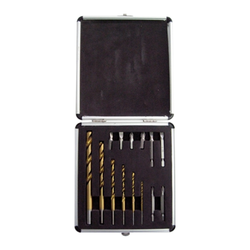 High Quality Flat Drill Bit - 14PCS Combined Drills and Bits Set with Aluminum Case – MACHINERY TOOLS
