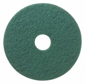 6in Non woven abrasive round shape flocking hand pad nylon fiber scouring pad for metal polishing