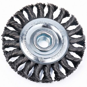 [Copy] 4 inch Alloy Steel Wire Wheel Brush for Angle Grinders with 5 / 8 in 11 NC Threaded