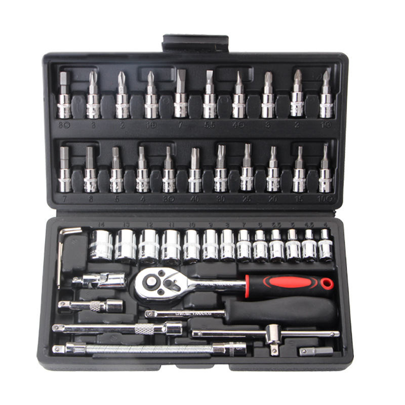 2022 Good Quality Car Socket Wrench Set - 46Pieces Socket Hand Tool Set – MACHINERY TOOLS