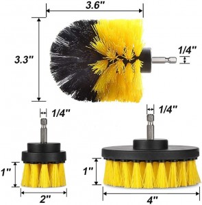 Holikme 4Pack Drill Brush Power Scrubber Cleaning Brush Extended Long Attachment Set All Purpose