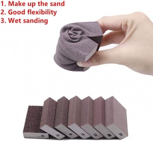 120# Grit Sponge Emery Cloth Sandpaper Blocks