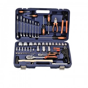 73 pcs tool kit set household tools set socket,hammer,pliers