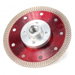 5 in Super Thin Diamond Porcelain Saw Blades with flange for Porcelain Tiles Granite Marbles