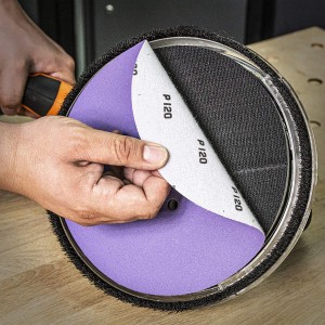 Purple Sanding Discs 100 Grit 8 Hole Hook and Loop Sand Paper