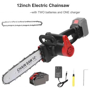 12inch Cordless Chainsaw, 3Ah Battery and a Charger Included, C002
