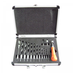 16PCS Combines Drill and Countersink Set with Aluminum Case