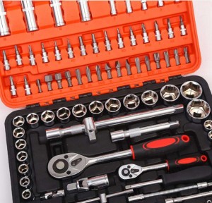 High quality Deep Socket Wrench Hot Sale Ratchet Spanner Set Mechanics Tools Kit Socket Tool Box