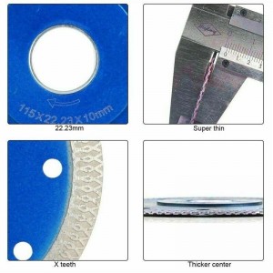 105mm Hot Press Turbo Diamond Saw Blade Cutting Disc for Porcelain Marble Granite Stone