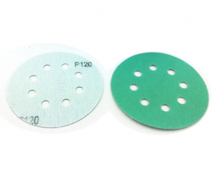 Green  Ceramic Film Sandpaper Discs  sanding paper