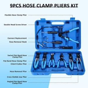 9pcs Hose Clamp Pliers Tool Set