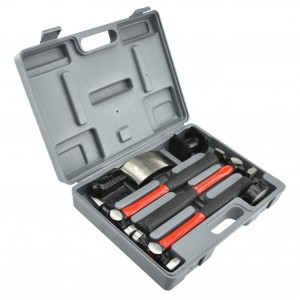 7PCS Auto Body Repair Hammer and Dolly Kit