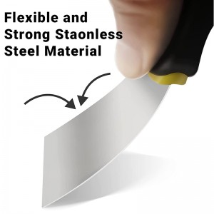 Stainless steel blade plastic handle scraping putty scraper