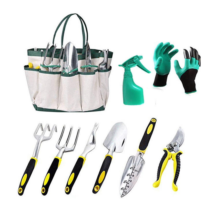 Super Lowest Price Garden Trimming Tools - 9PCS Aluminum Garden Tools with Cloth Bag – MACHINERY TOOLS