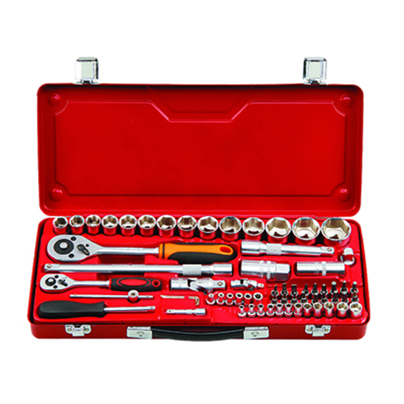 China Supplier Spark Plug Wrench Kit - 65Pieces Metal Box Socket Set – MACHINERY TOOLS