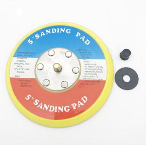 Rubber sanding backing pad Various speed hook and loop backing pad