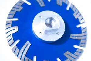 4.5 Inch Cold-Pressed Continuous Diamond Saw Blades Turbo Wave with Flange Diamond Cutting Disc
