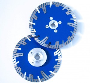 4.5in   Diamond Saw Blade with Flange Cold-Pressed Segmented Turbo Wave