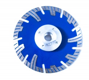 4.5in   Diamond Saw Blade with Flange Cold-Pressed Segmented Turbo Wave