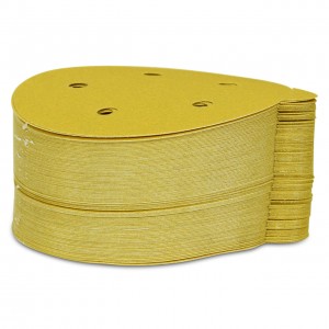 Aluminum Oxide PSA Gold Sanding Paper Disc for Auto Surface Finishing