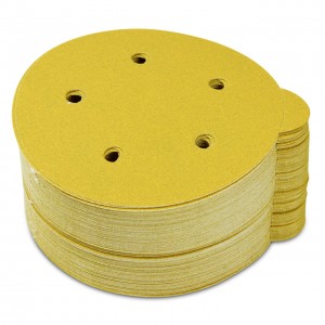 [Copy] Aluminum Oxide PSA Gold Sanding Paper Disc for Auto Surface Finishing