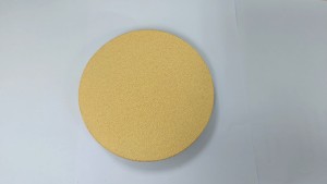 Yellow alumunium oxide sanding disc